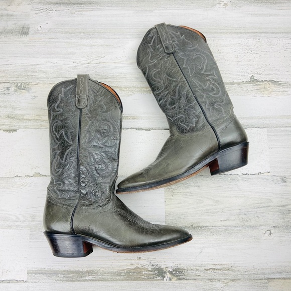 J. Chisholm Green Cowboy Boots - Picture 9 of 10